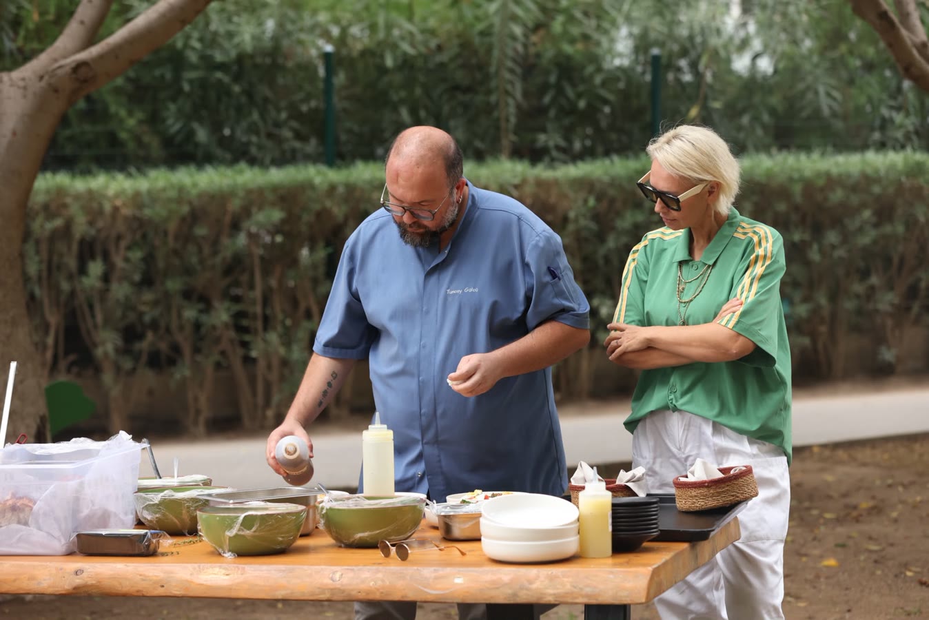 Birgül Öztürk, açık hava gastronomi etkinliğinde
