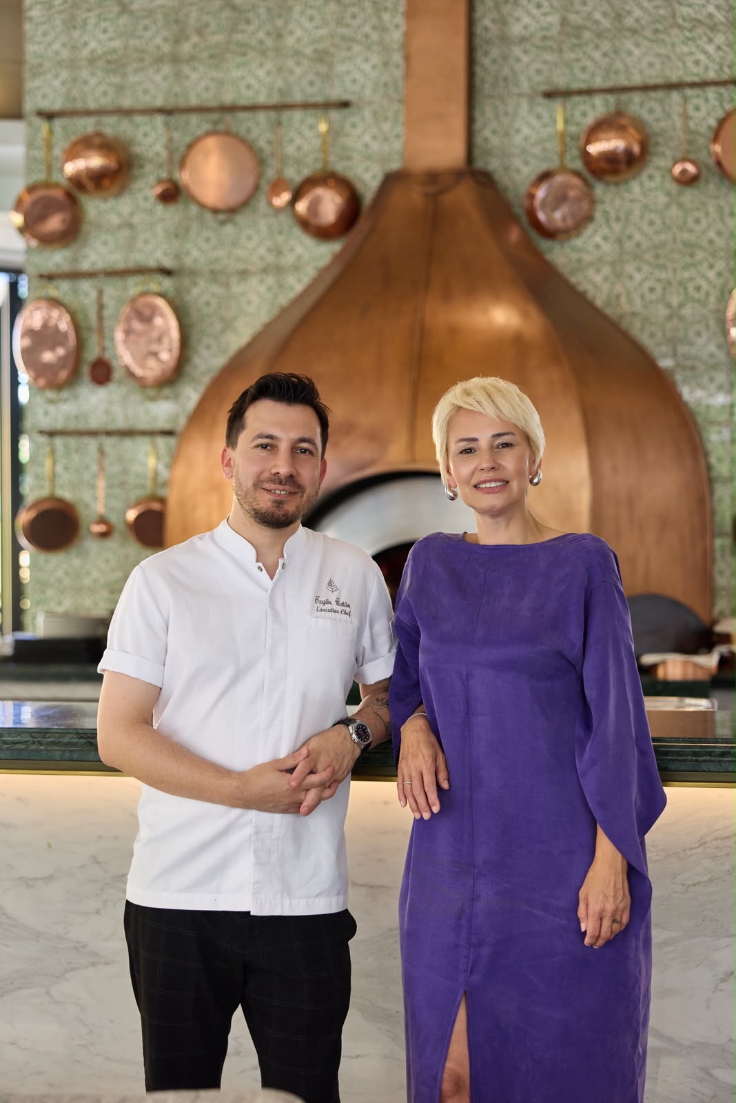 Birgül Öztürk ve Özgür Üstün, Four Seasons Hotel Sultanahmet mutfağında